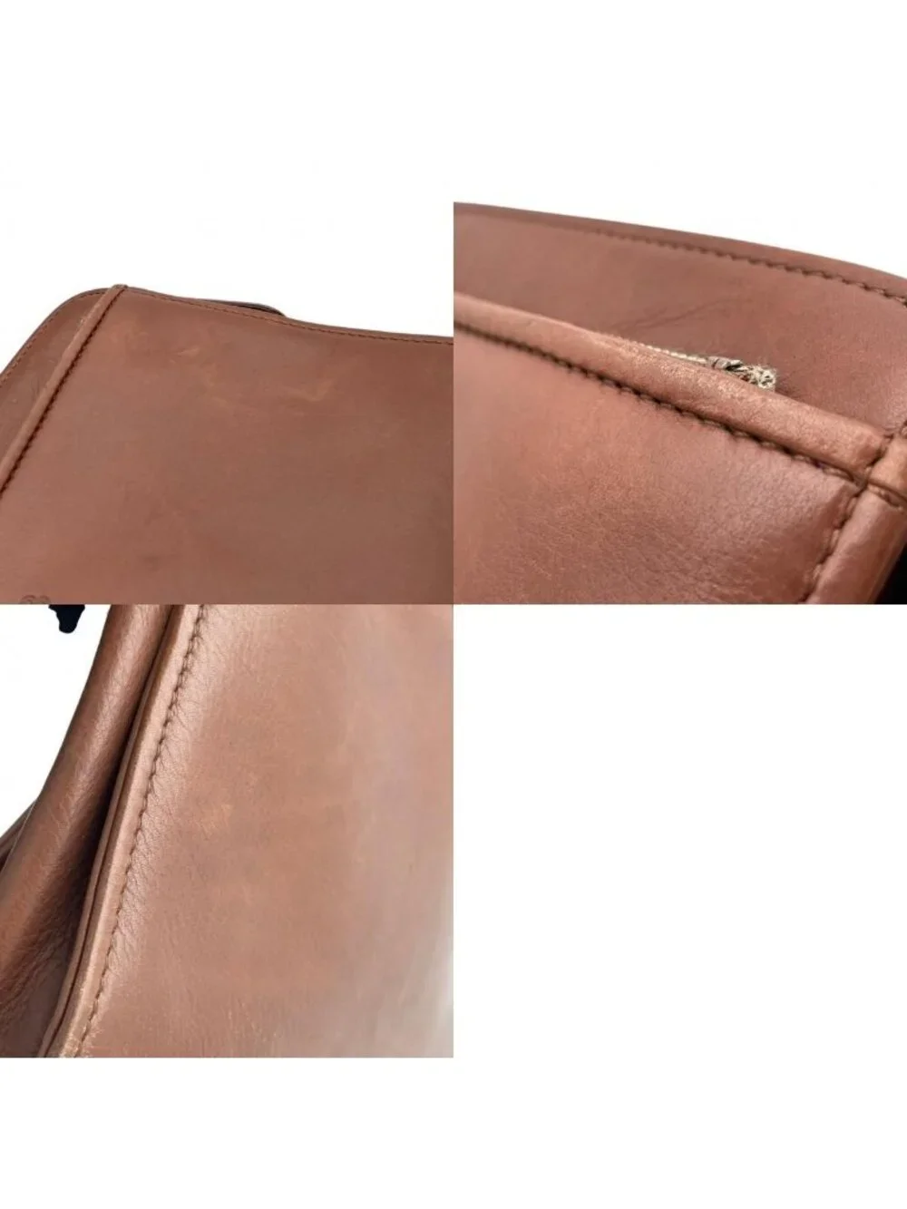Balenciaga Clutch Leather Brown Gold Gentleman Business Ceremonial Occasions